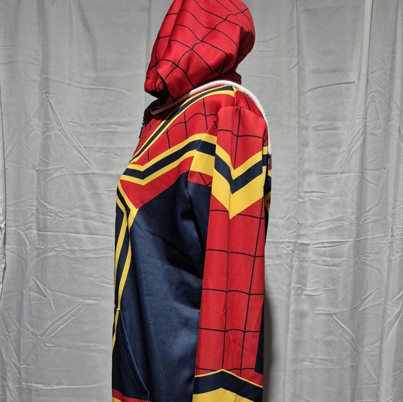 MARVEL The Avengers Infinity War Iron Spider-Man Zip Hood Jacket Polyester - Picture 2 of 4